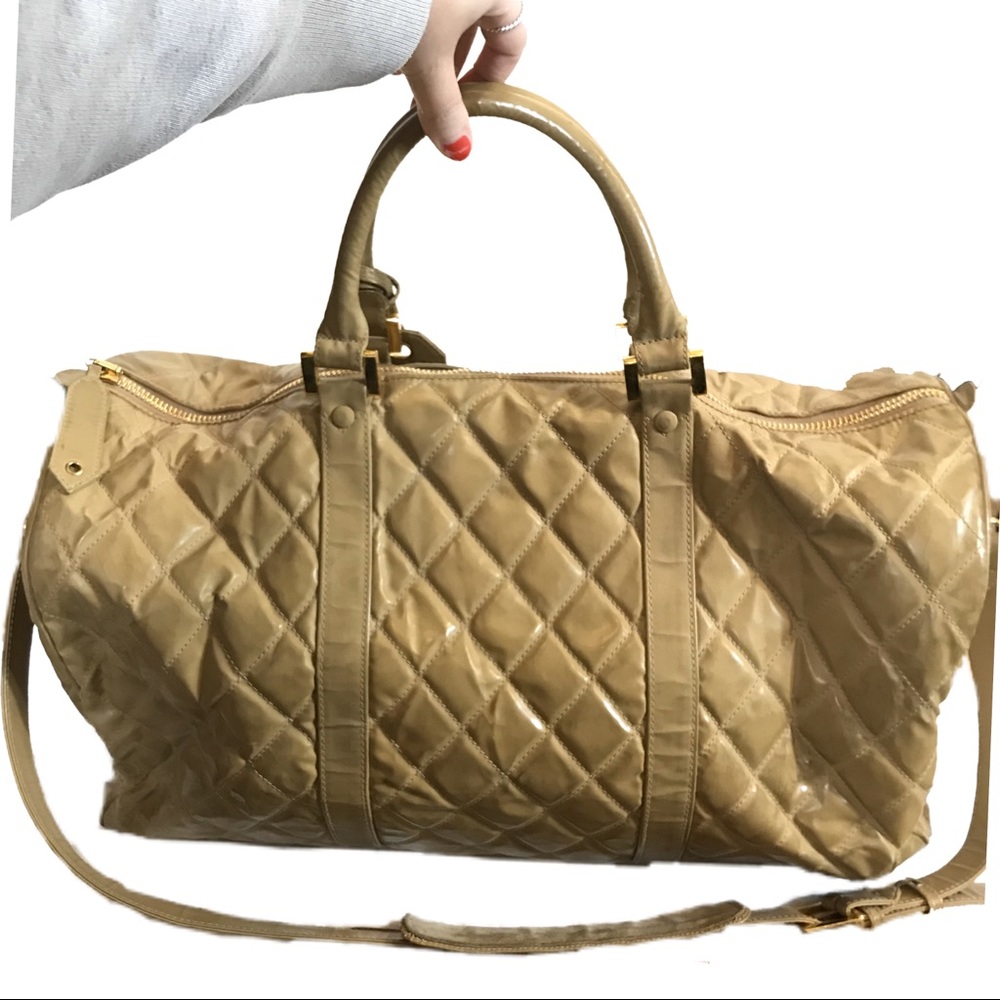 CHANEL Weekender In Signature Beige Rare & Auth